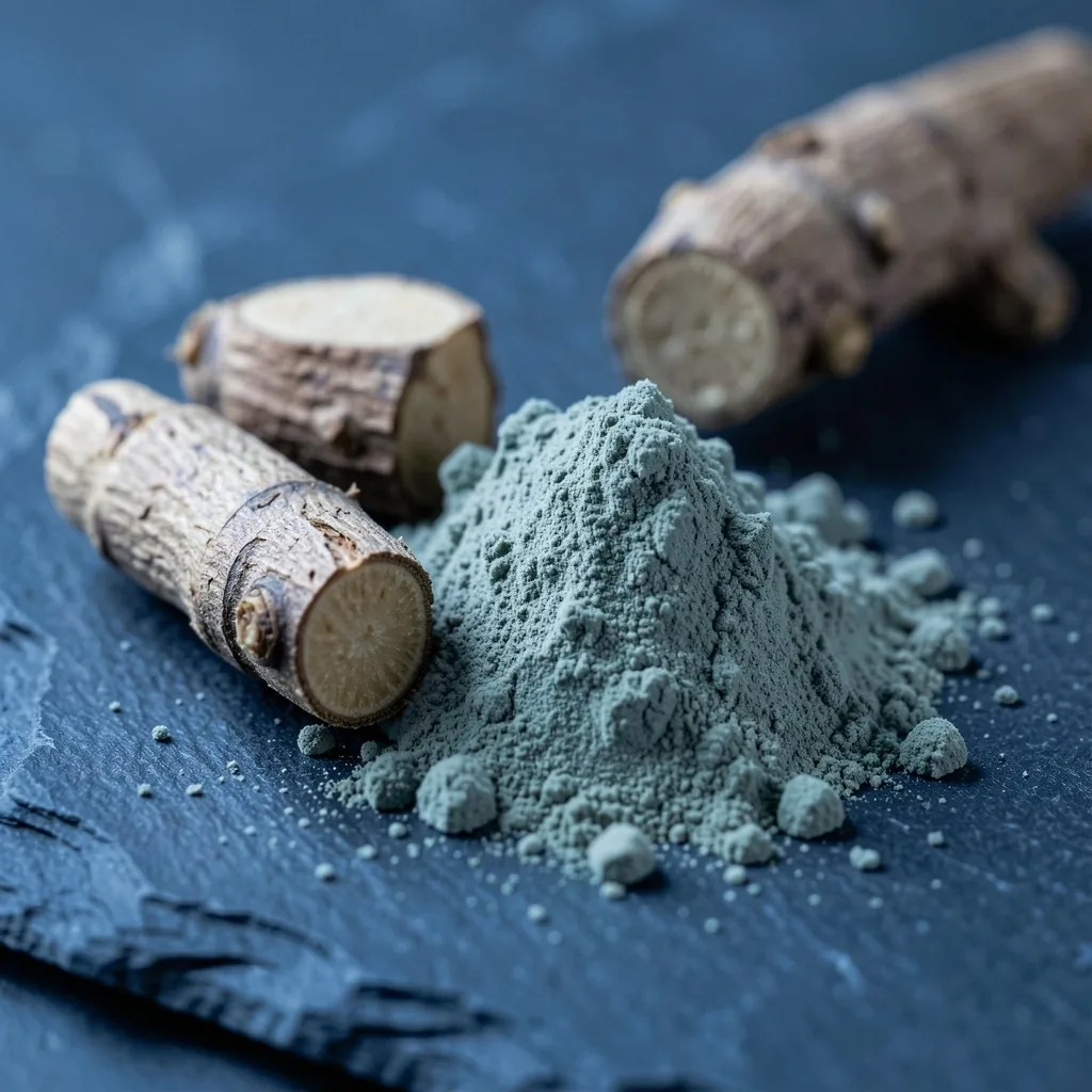 Ashwagandha root and powder