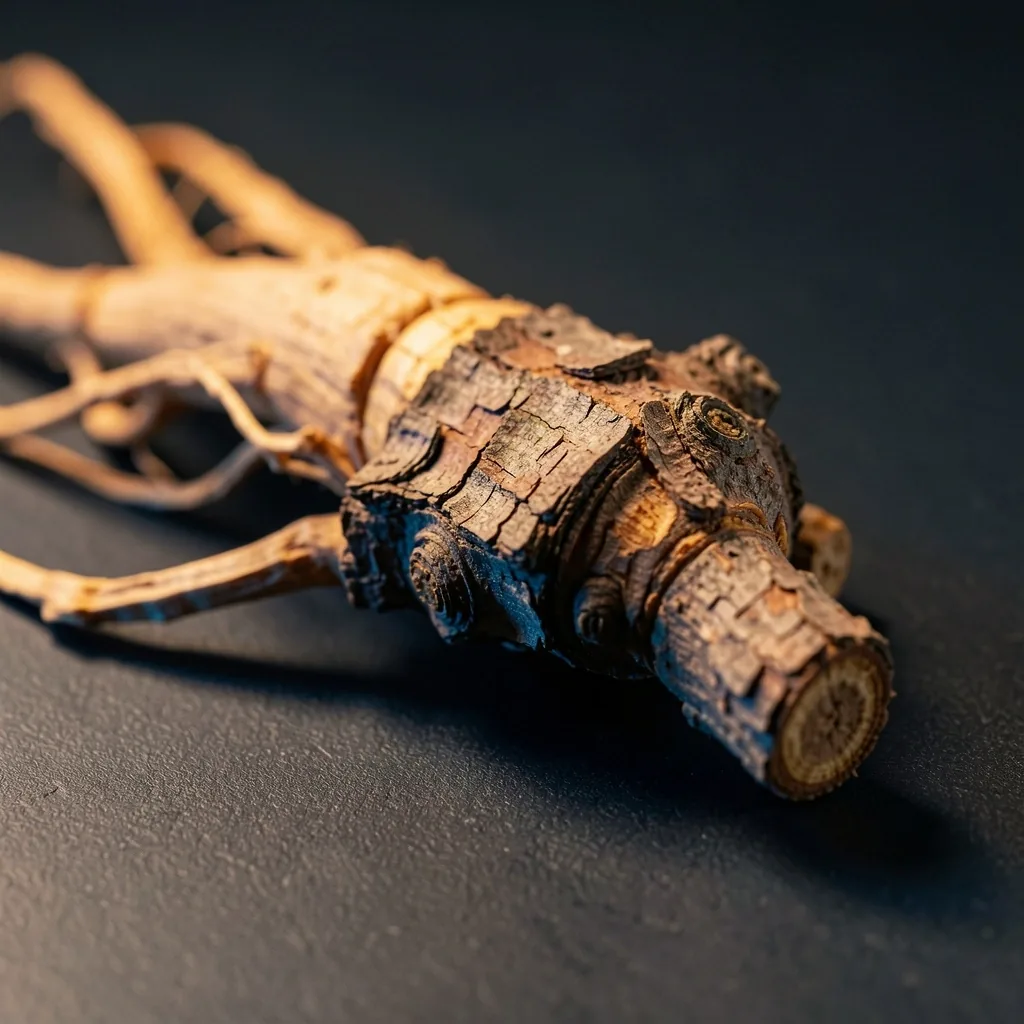 Dried ginseng root